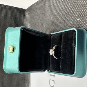 一 粒 ダイヤ ネックレス ダイヤモンド 1 カラット 天然ダイヤモンド1.01ct GIA鑑定書 AU750指輪