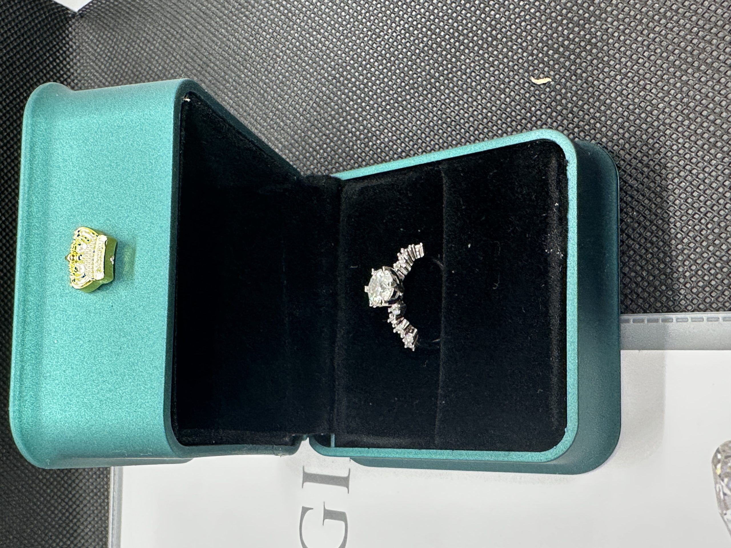 一 粒 ダイヤ ネックレス プラチナ ダイヤ 指輪 天然ダイヤモンド1.01ct GIA鑑定書 AU750指輪