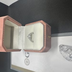 一粒ダイヤネックレス ダイヤモンド 1 カラット 天然ダイヤモンド1.01ct GIA証明書 AU750指輪