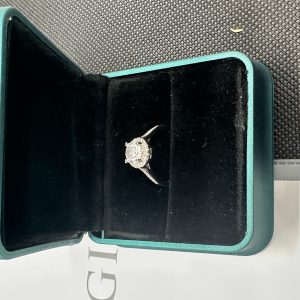 一 粒 ダイヤ ネックレス ダイヤの指輪 天然ダイヤモンド1.01ct GIA鑑定書 AU750指輪