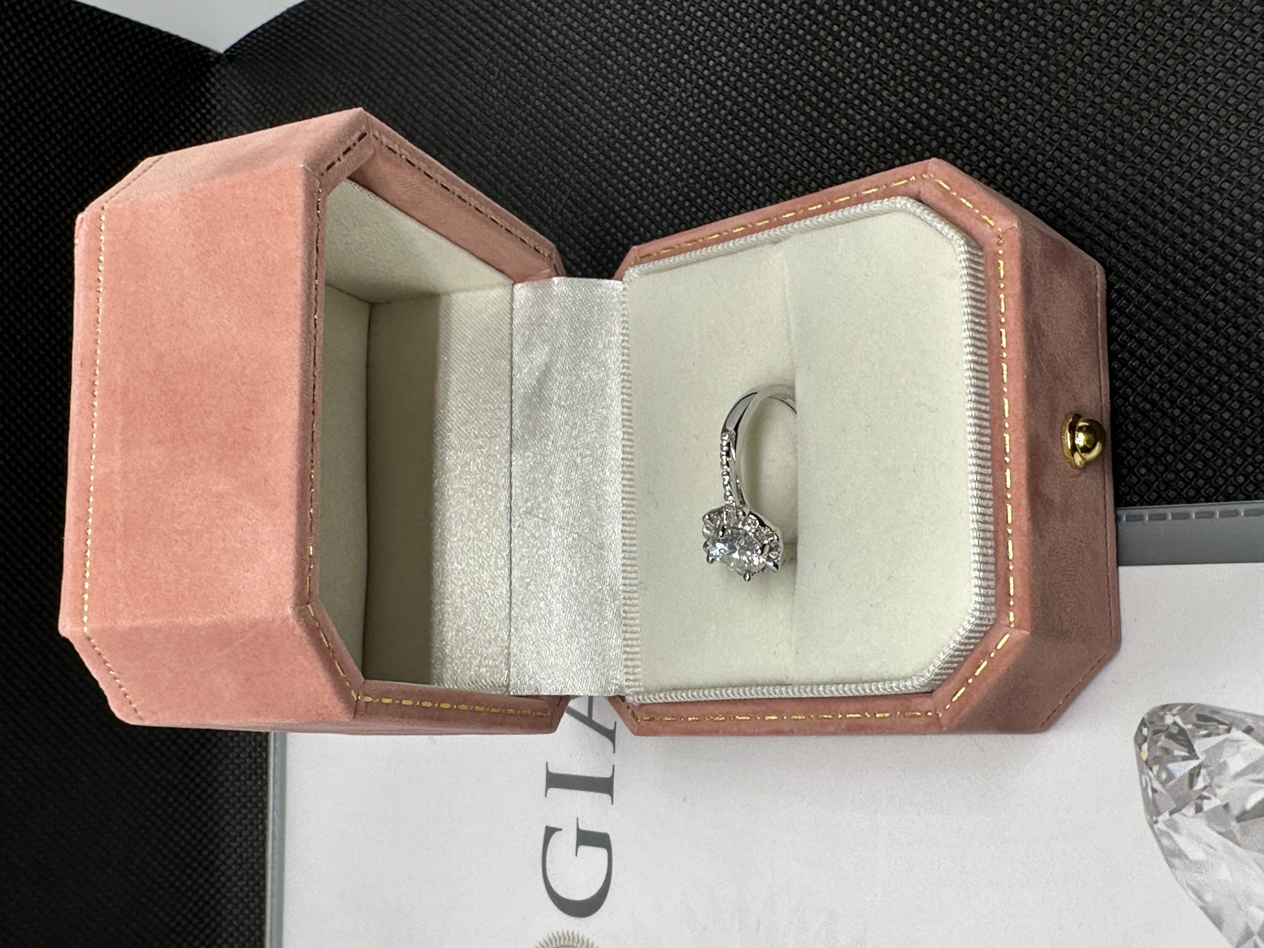 一粒ダイヤネックレス ダイヤモンド 天然ダイヤモンド1.01ct GIA証明書 AU750指輪