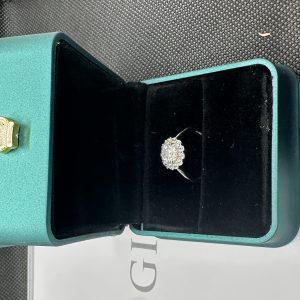 一 粒 ダイヤ ネックレス 1 カラット 天然ダイヤモンド1.01ct GIA鑑定書 AU750指輪