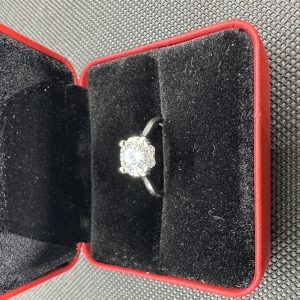 一粒ダイヤネックレス 指輪 ダイヤ 天然ダイヤモンド1.01ct GIA鑑定書 AU750指輪