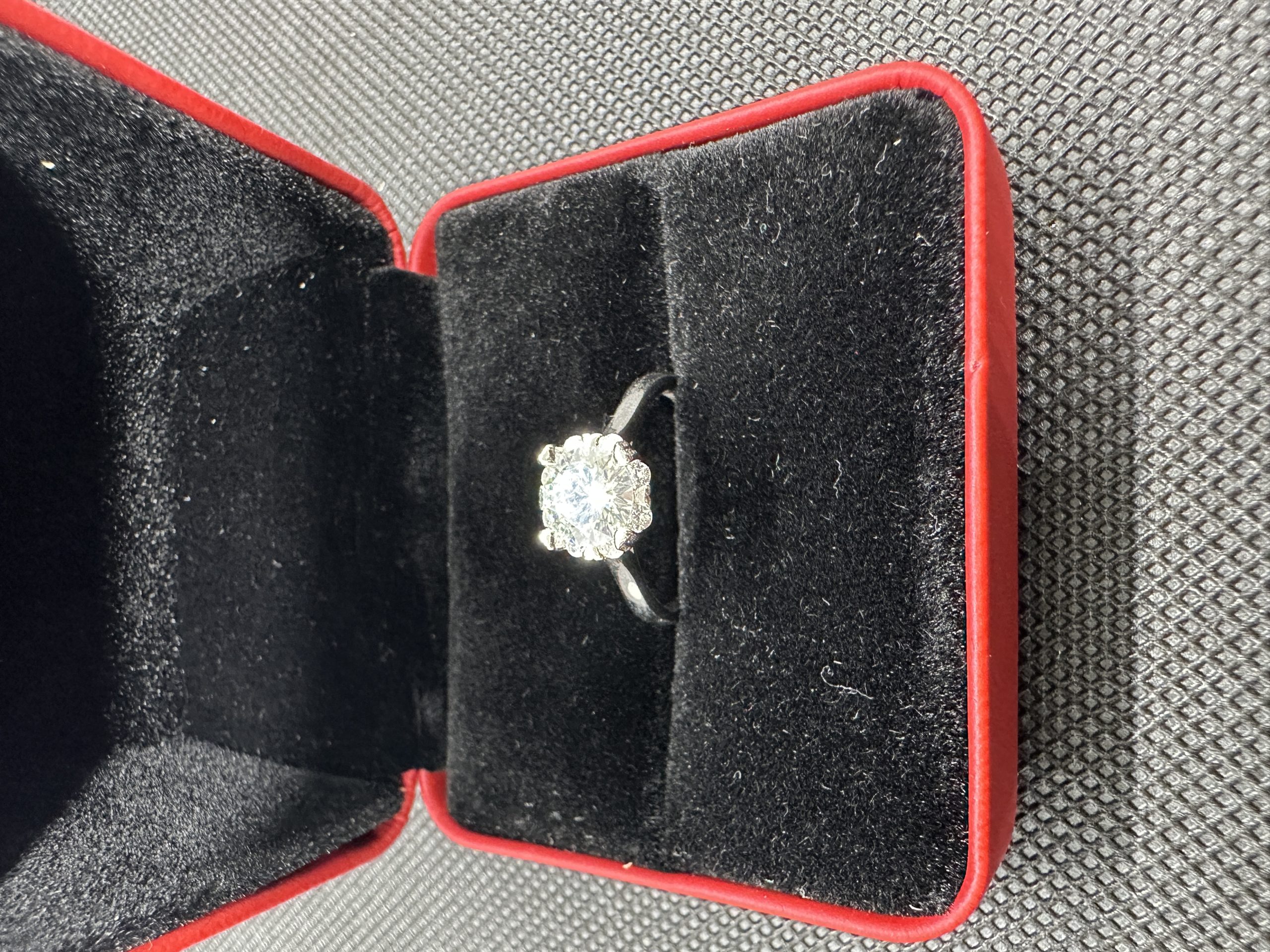 一粒ダイヤネックレス 指輪 ダイヤ 天然ダイヤモンド1.01ct GIA鑑定書 AU750指輪