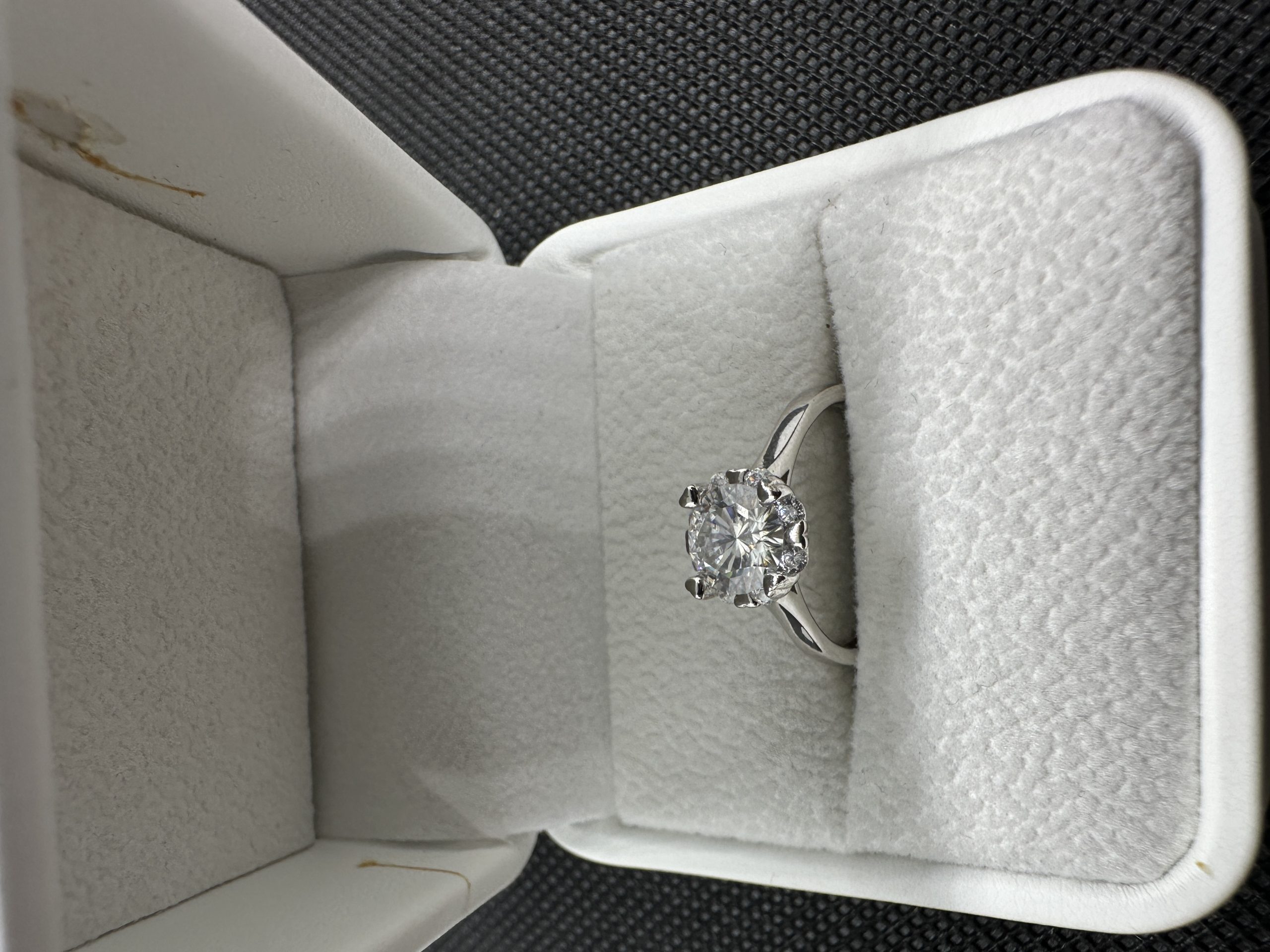 一粒ダイヤネックレス ダイヤモンド 1 カラット 天然ダイヤモンド1.01ct GIA鑑定書 AU750指輪